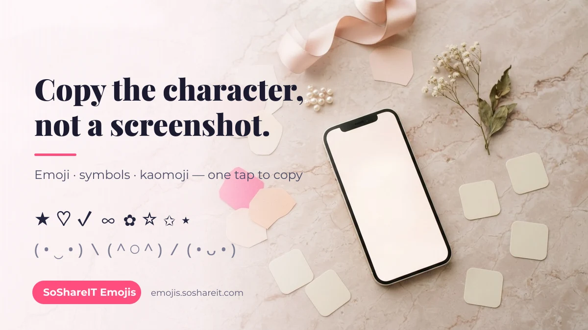 Emoji Copy and Paste — 150+ Symbol & Kaomoji Sets